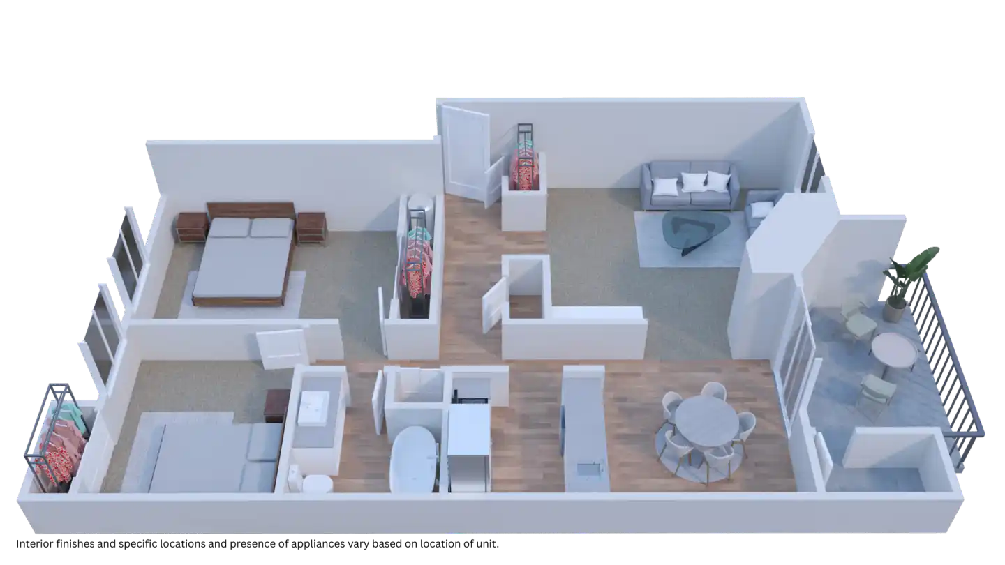 Two Bedroom floor plan