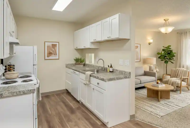 Kitchen & Living Room